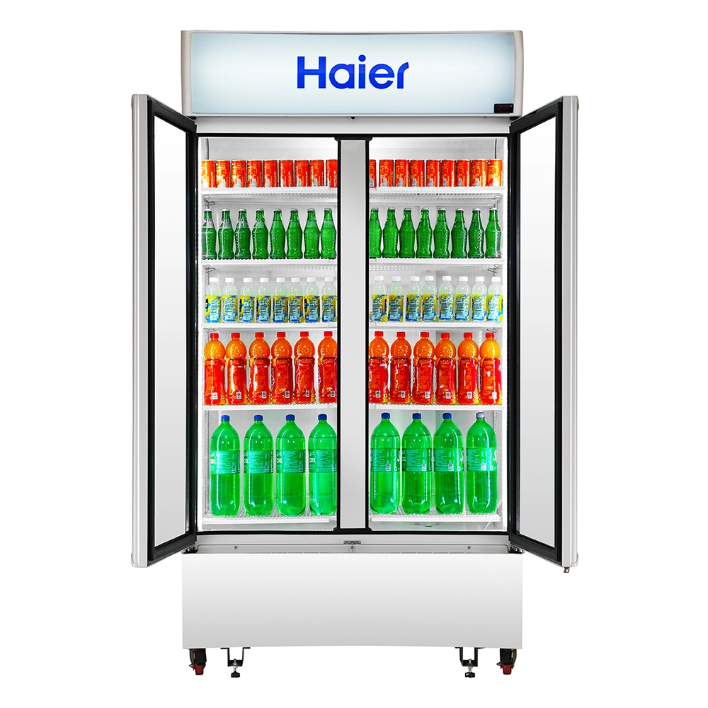 Haier 1050L Double Door Visi Cooler with (1+3 Yr Warranty )